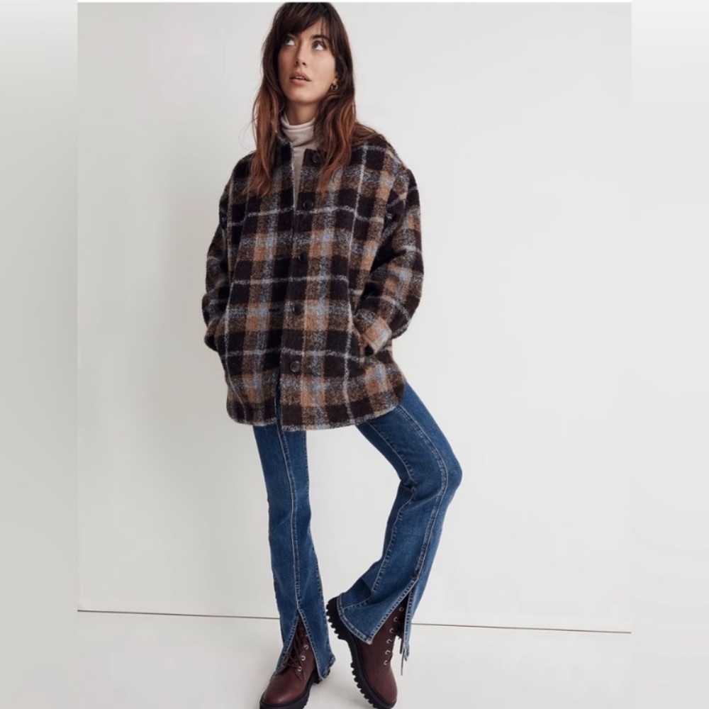 Madewell belrose wool shirt Jacket